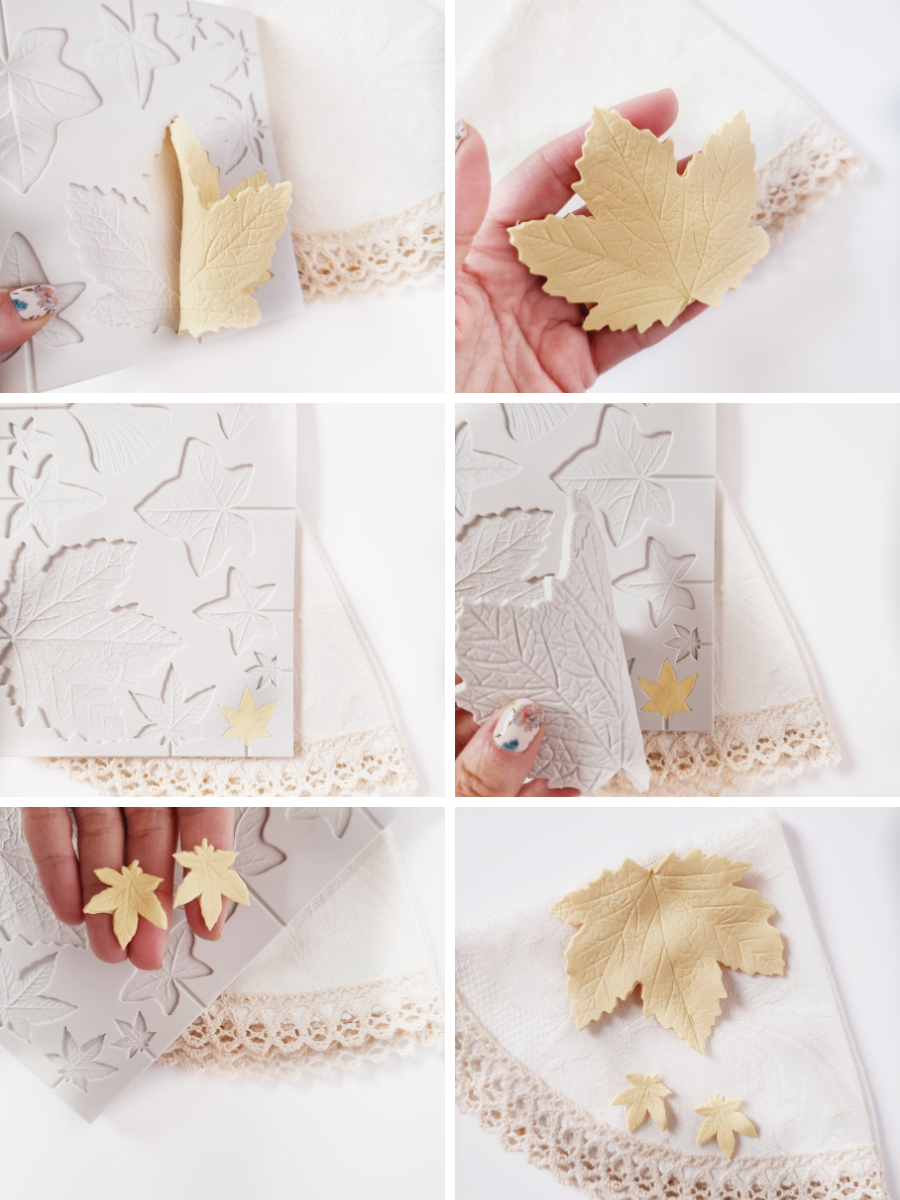 maple leaf necklace and earrings