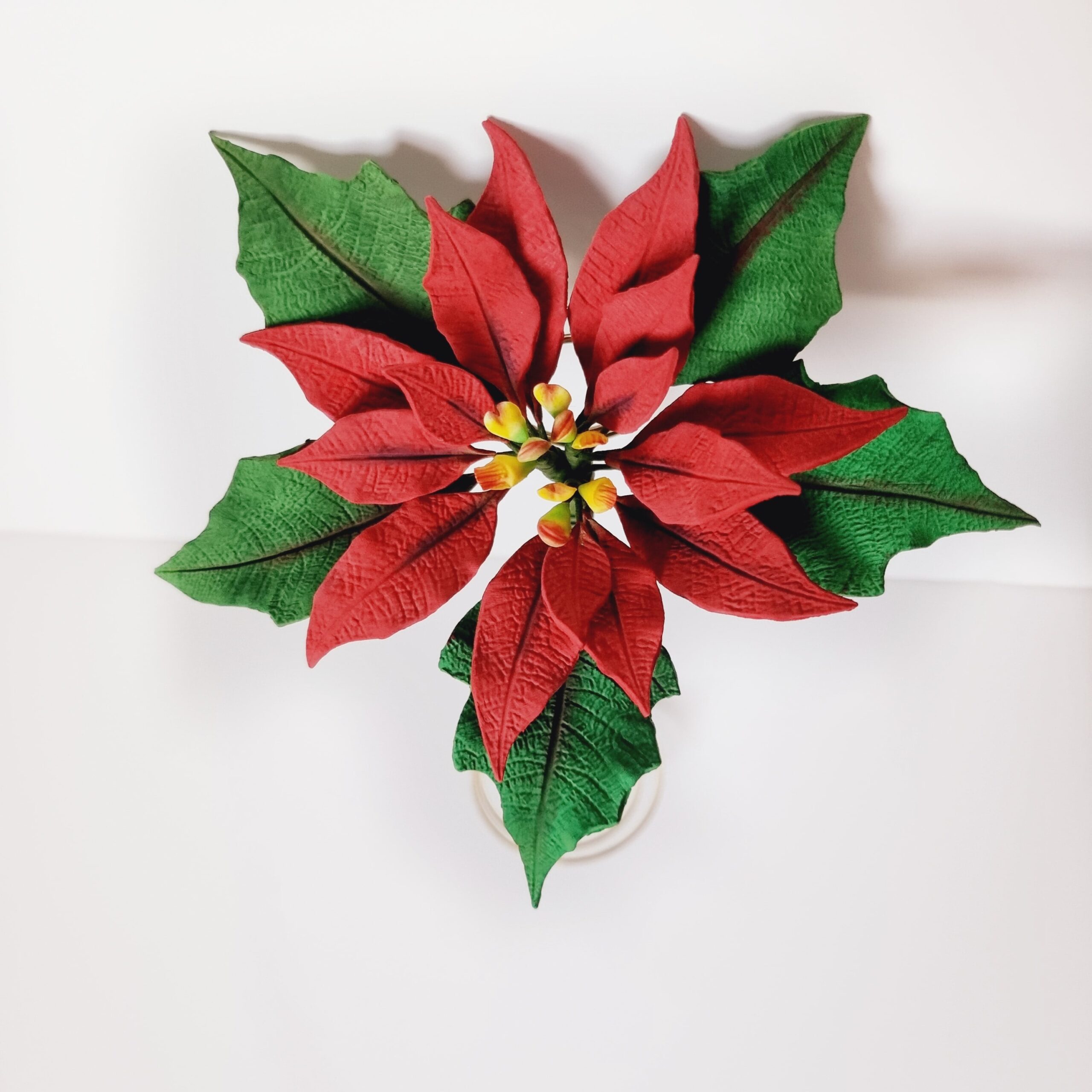 poinsettia card holder gift